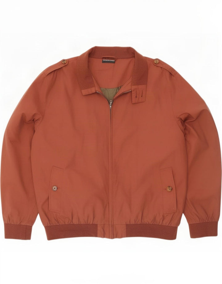 Giubbotto bomber vintage da uomo UK 46 3XL marrone poliammide