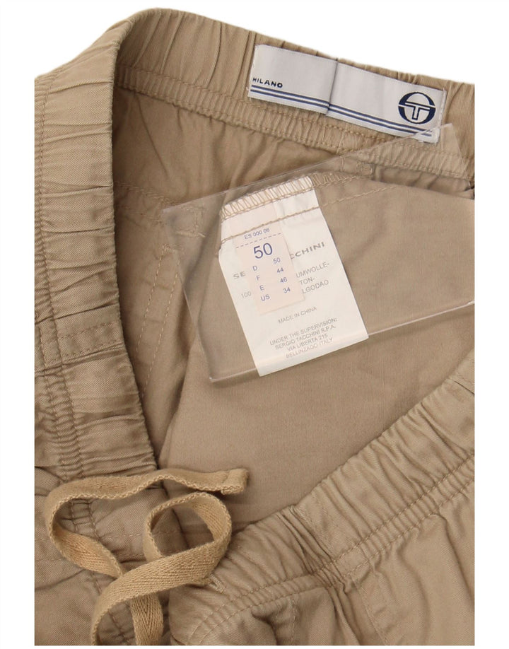 Pantaloncini chino da uomo Sergio Tacchini IT 50 Large W32 Cotone Beige