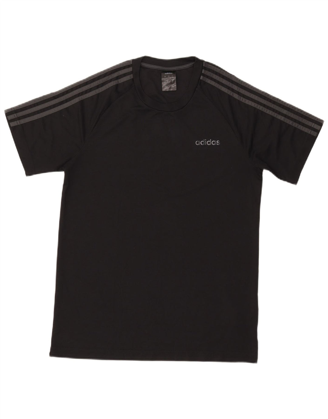 T-shirt ADIDAS Climalite da uomo, poliestere medio nero