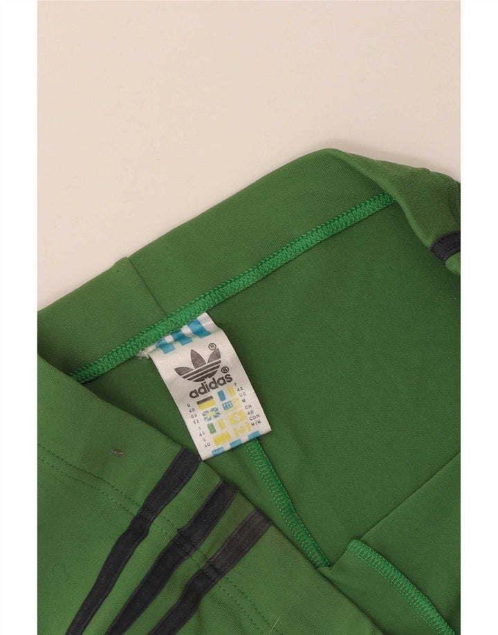 Pantaloncini sportivi Adidas da donna UK 12 verde medio in poliammide