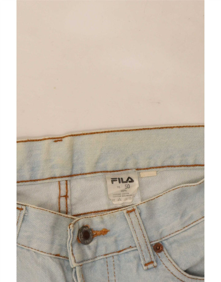 Jeans dritti da uomo Fila IT 50 Large W32 L32 cotone blu