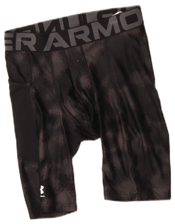 Pantaloncini sportivi grafici da ciclismo da uomo Under Armour Medium Black Camouflage