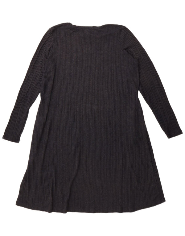 Abito a trapezio da donna Marks & Spencer UK 16 grande poliestere blu navy
