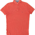 TOMMY HILFIGER Mens Polo Shirt Small Red Cotton | Vintage Tommy Hilfiger | Thrift | Second-Hand Tommy Hilfiger | Used Clothing | Messina Hembry 