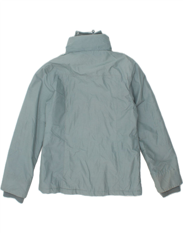 ALASKA Womens Windbreaker Jacket UK 14 Medium Blue Cotton Vintage Alaska and Second-Hand Alaska from Messina Hembry 