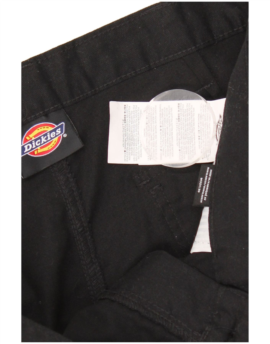 Pantaloni cargo dritti da uomo Dickies W32 L30 poliestere nero