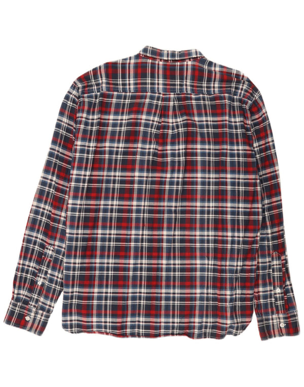 Camicia da uomo in flanella vestibilità standard Dockers XL in cotone scozzese multicolore