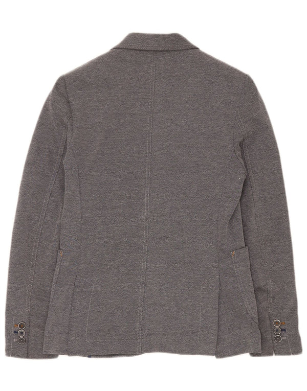 Giacca blazer a 2 bottoni da uomo Zara EU 46 piccola poliestere grigio