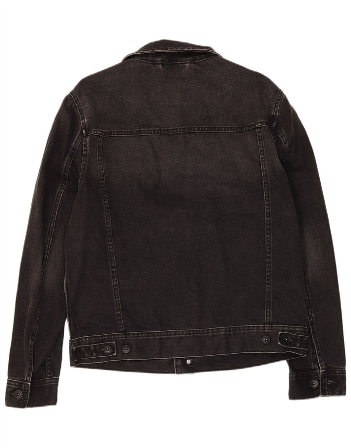 Giacca di jeans da uomo Marks & Spencer UK 38 cotone nero medio