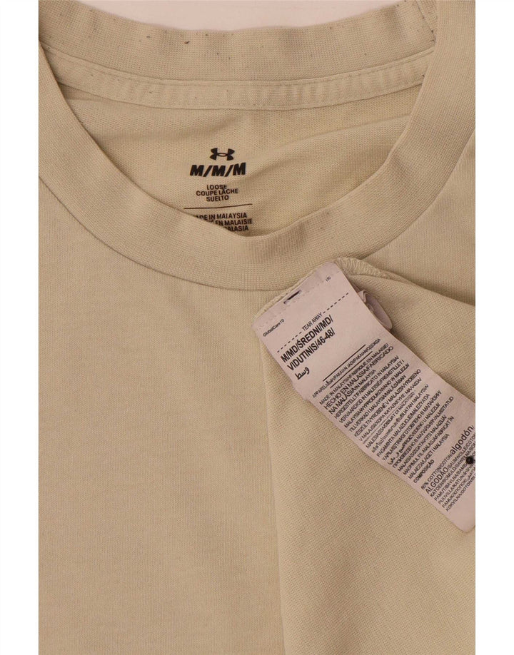 T-shirt grafica da uomo Under Armour in cotone beige medio