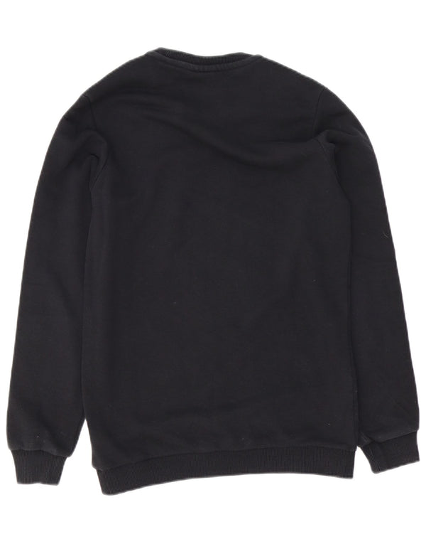 Felpa grafica da uomo Fila Jumper XS in cotone color block nero