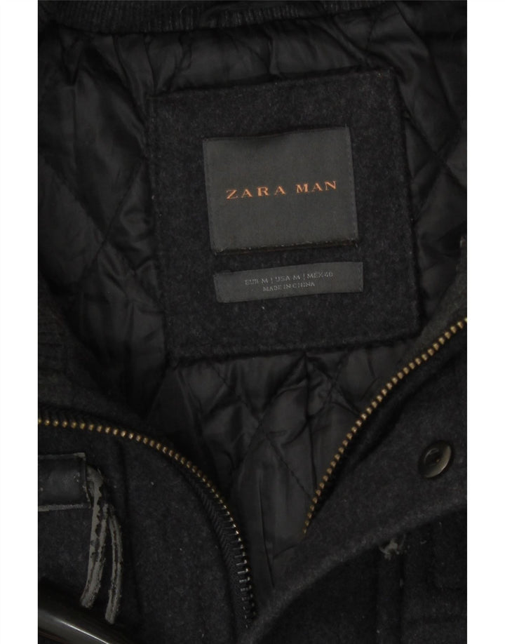 Borsone con cappuccio da uomo Zara UK 38 Grigio medio