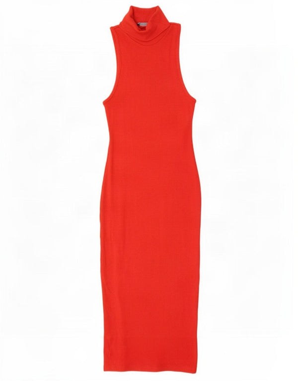 Abito aderente senza maniche da donna Zara UK 8 piccolo rosso