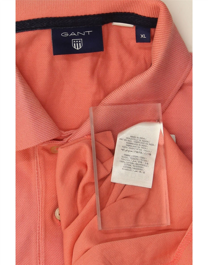 GANT Mens Polo Shirt XL Pink Cotton Vintage Gant and Second-Hand Gant from Messina Hembry 