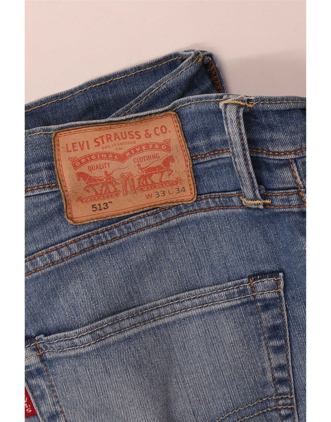 Jeans dritti Levi's 513 da donna W33 L30 Blu