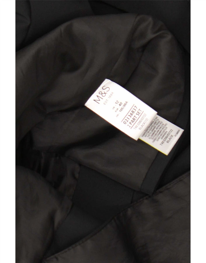 Trench da donna Marks & Spencer UK 12 medio poliestere nero