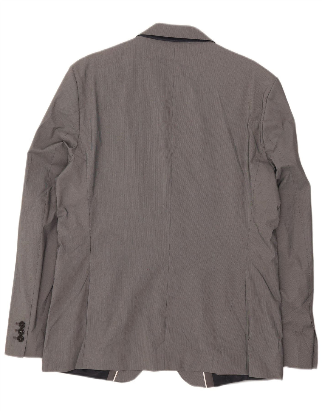 Giacca blazer da uomo a 2 bottoni Zara EU 54 XL poliestere gessato grigio