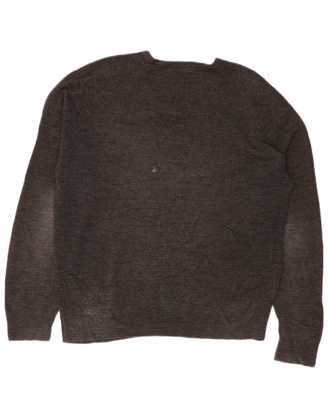 Maglione da uomo con scollo a V Marks & Spencer grande acrilico grigio