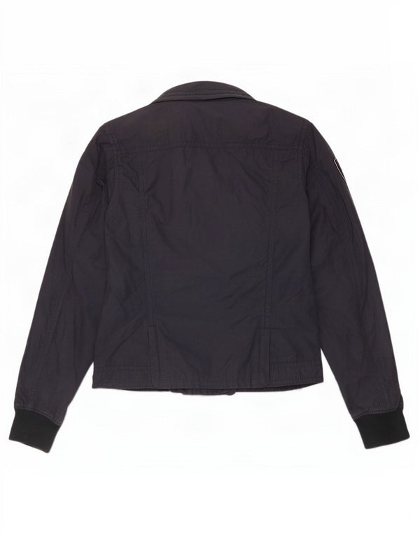 Giubbotto bomber da donna Playlife UK 16 grande cotone blu navy