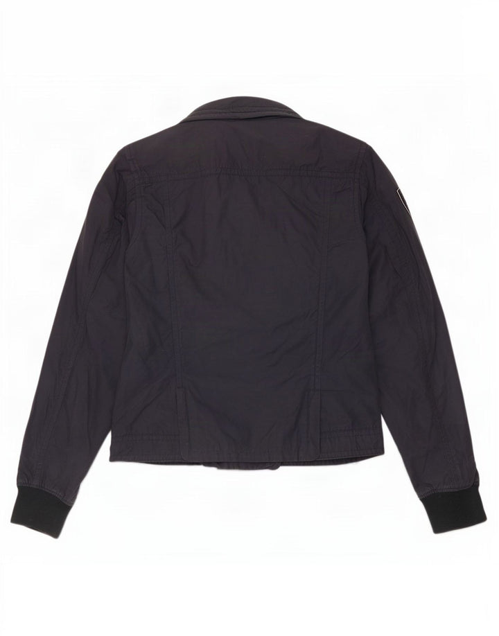 Giubbotto bomber da donna Playlife UK 16 grande cotone blu navy