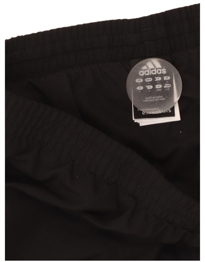 Pantaloni da tuta Adidas Climalite da uomo grandi in poliestere nero