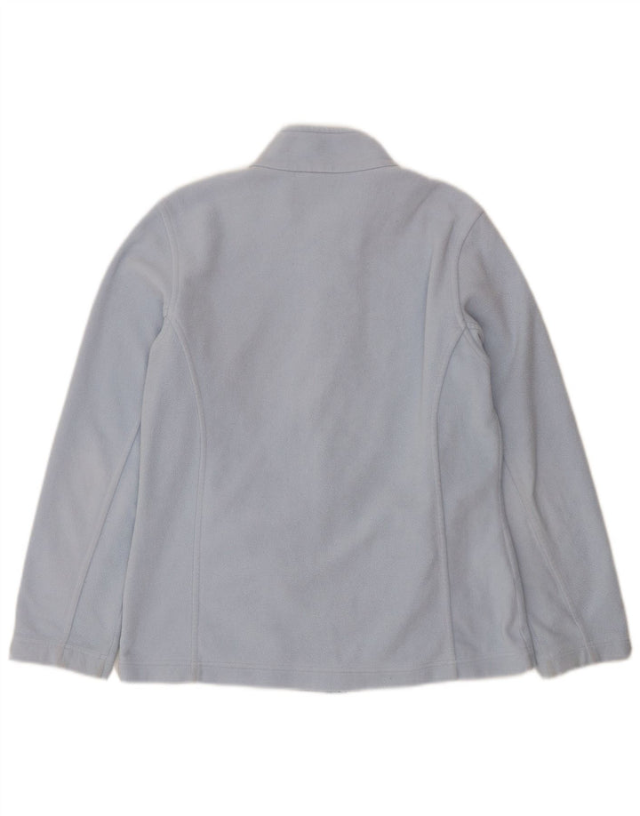 Giacca in pile oversize da donna Marks & Spencer UK 10 Small Blu Poliestere