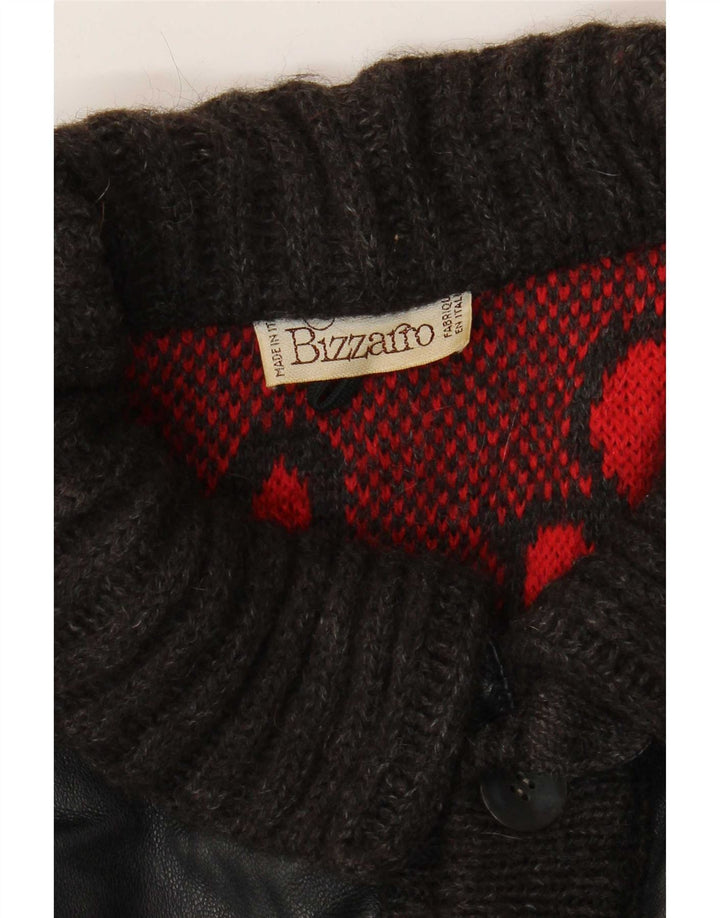 Giacca in pelle da uomo Bizzarro UK 40 grande nera