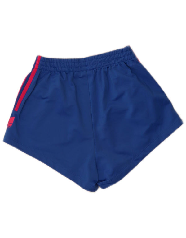 Pantaloncini sportivi Adidas da donna con vestibilità ampia e grafica UK 8 XS blu sportivi