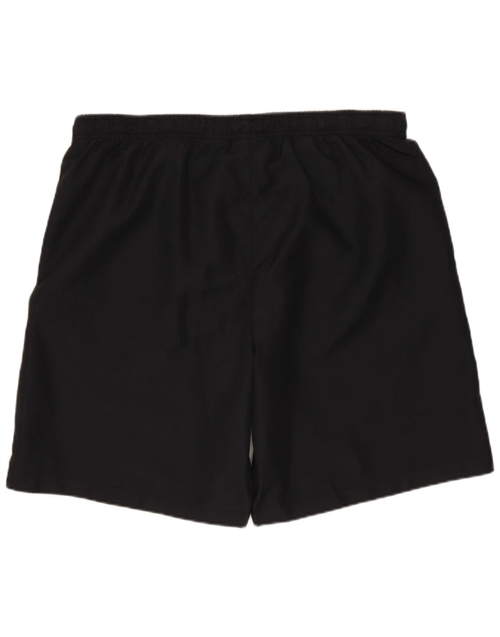 Pantaloncini sportivi da uomo Lotto grandi neri in poliestere