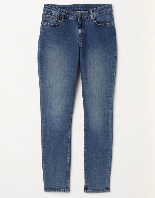 Crew Clothing Jeans skinny da donna UK 12 Medio W28 L30 Cotone blu