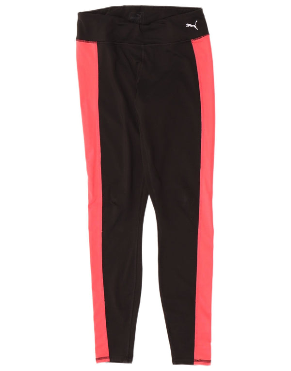 Leggings Puma da donna UK 12 Medium Black Colourblock