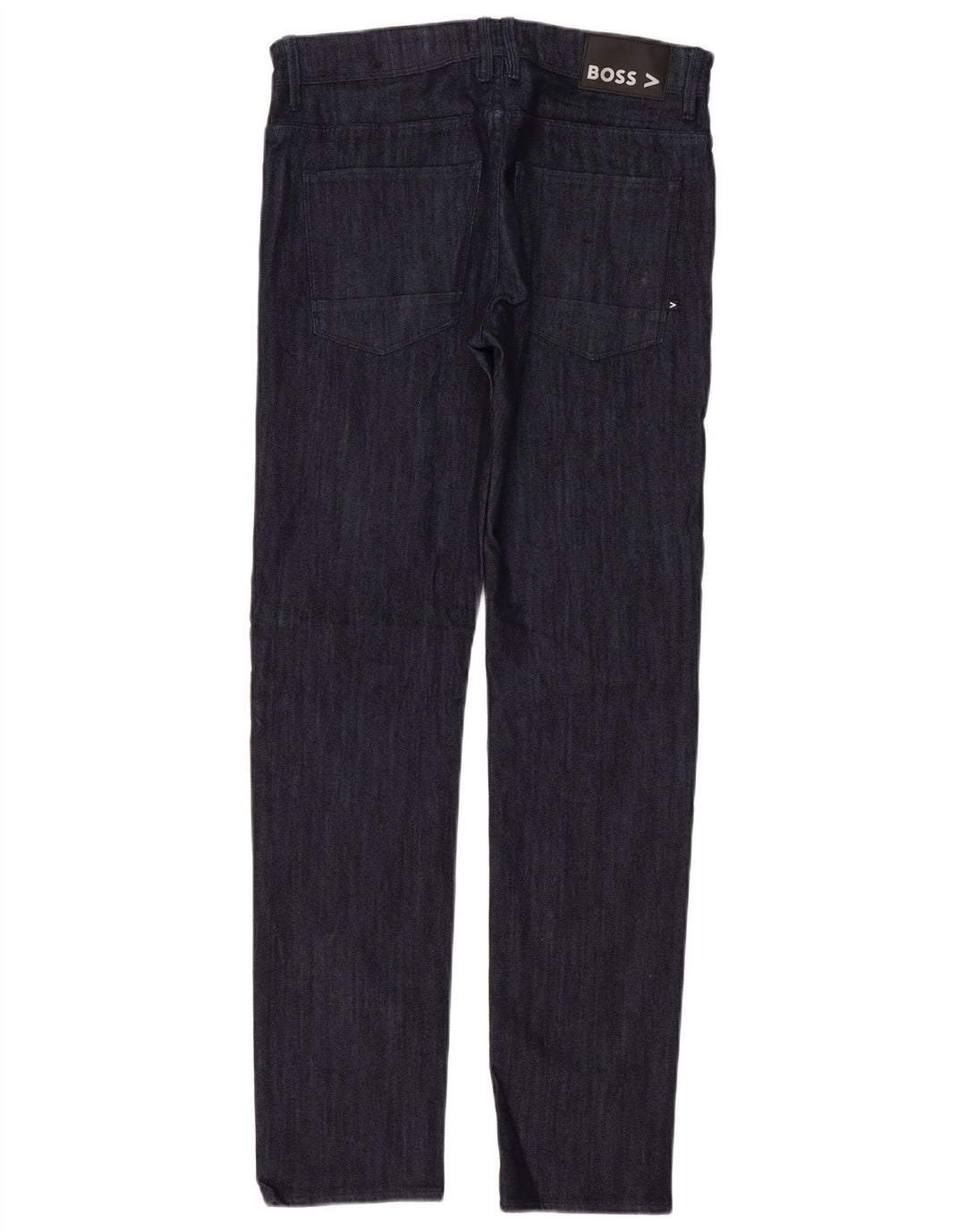 Jeans dritti da uomo HUGO BOSS W32 L32 in cotone blu navy