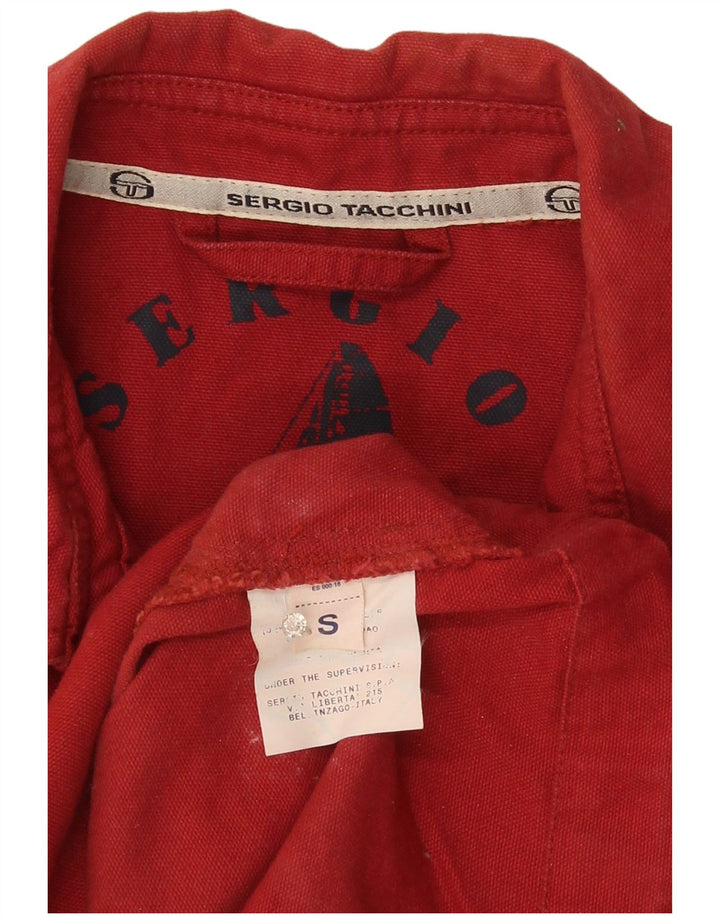 Giubbotto bomber da uomo Sergio Tacchini UK 36 piccolo cotone rosso