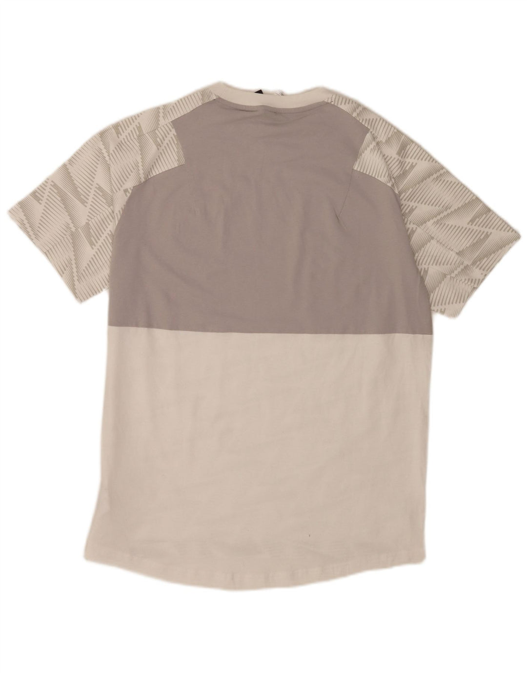 T-shirt da uomo Adidas Top in cotone geometrico bianco medio