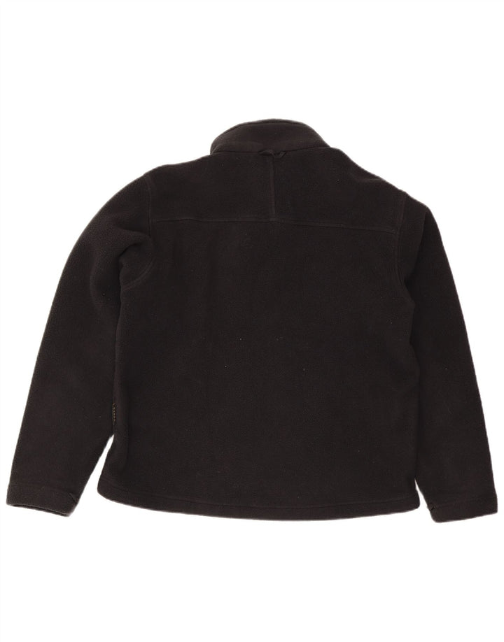 Giacca in pile foderata da donna Jack Wolfskin UK 14 grande poliestere nero