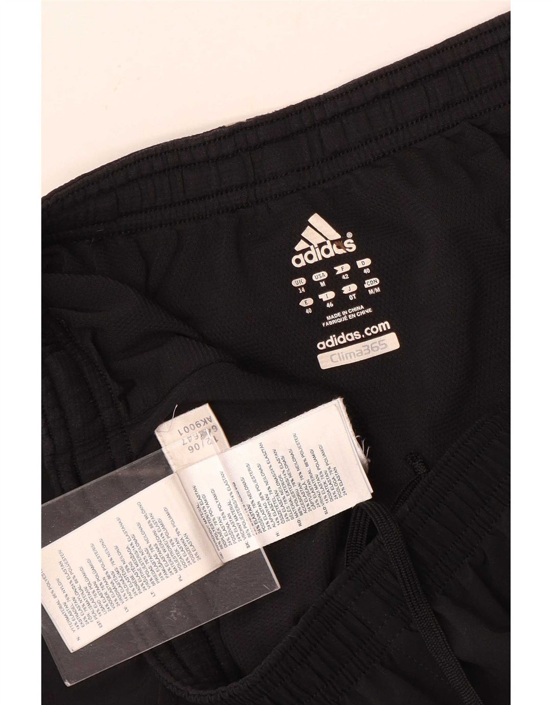 Pantaloncini sportivi Adidas Clima 365 da donna UK 14 Large Nero Poliestere