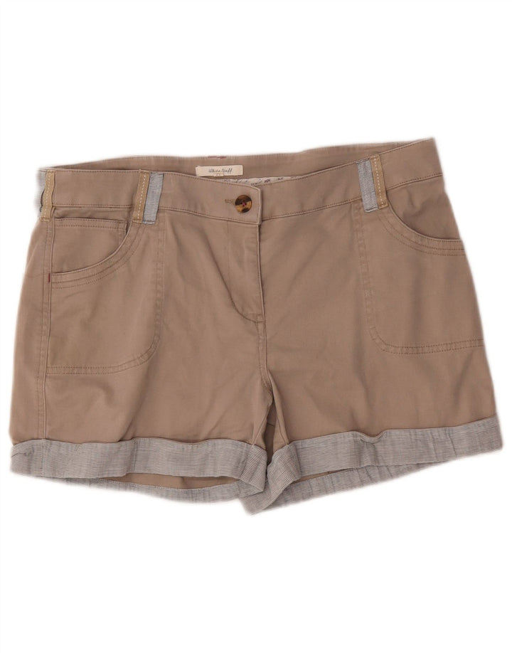 Pantaloncini da donna White Stuff UK 12 Medi W34 Cotone beige