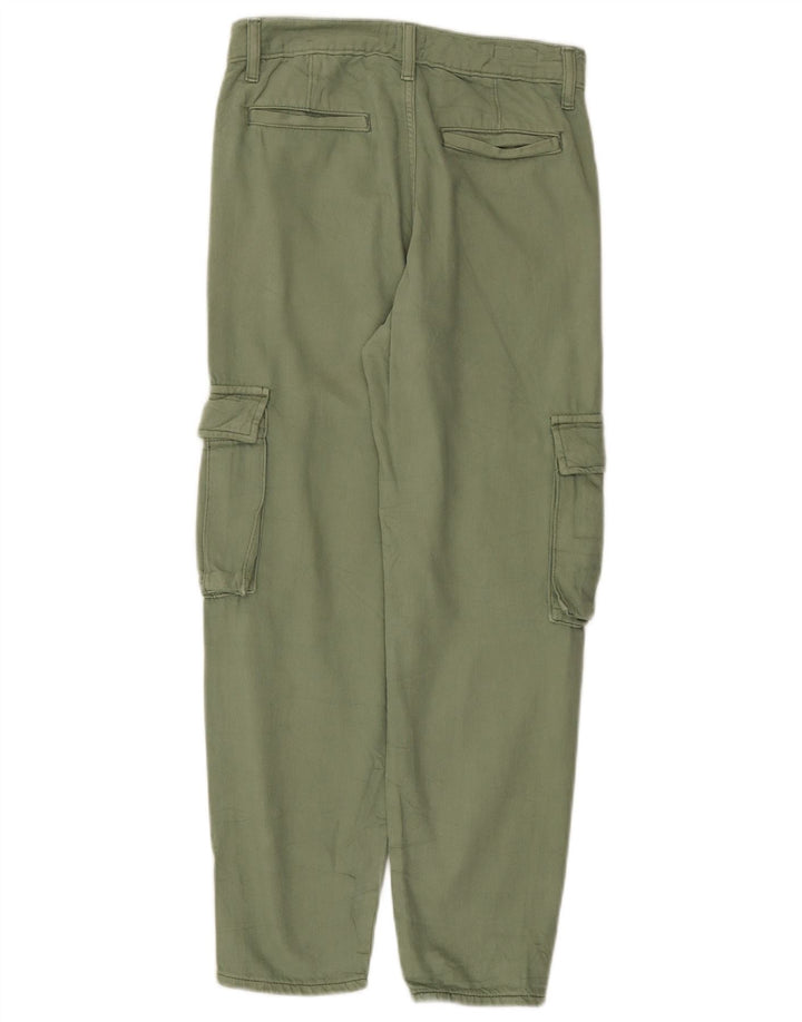 Pantaloni cargo dritti da donna Levi's W23 L26 cotone verde
