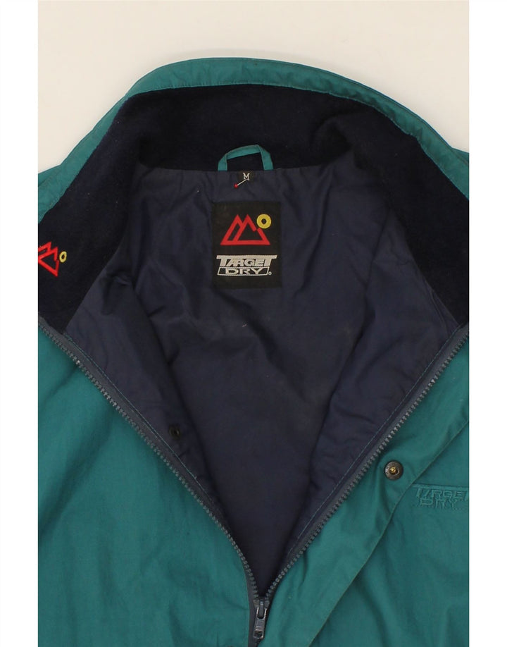 TARGET DRY Mens Rain Jacket UK 38 Medium Green Polyester Vintage Target Dry and Second-Hand Target Dry from Messina Hembry 