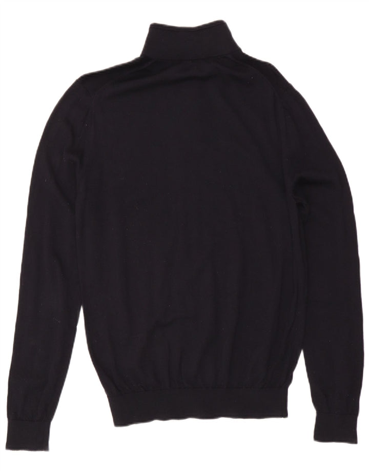 Maglione Reiss da uomo con zip e collo grande blu navy