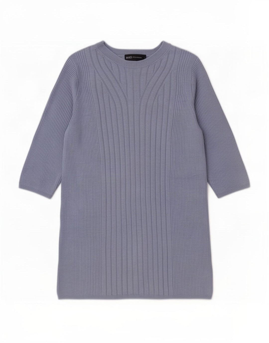 Maglione maglione girocollo da donna Marks & Spencer UK 12 Blu medio