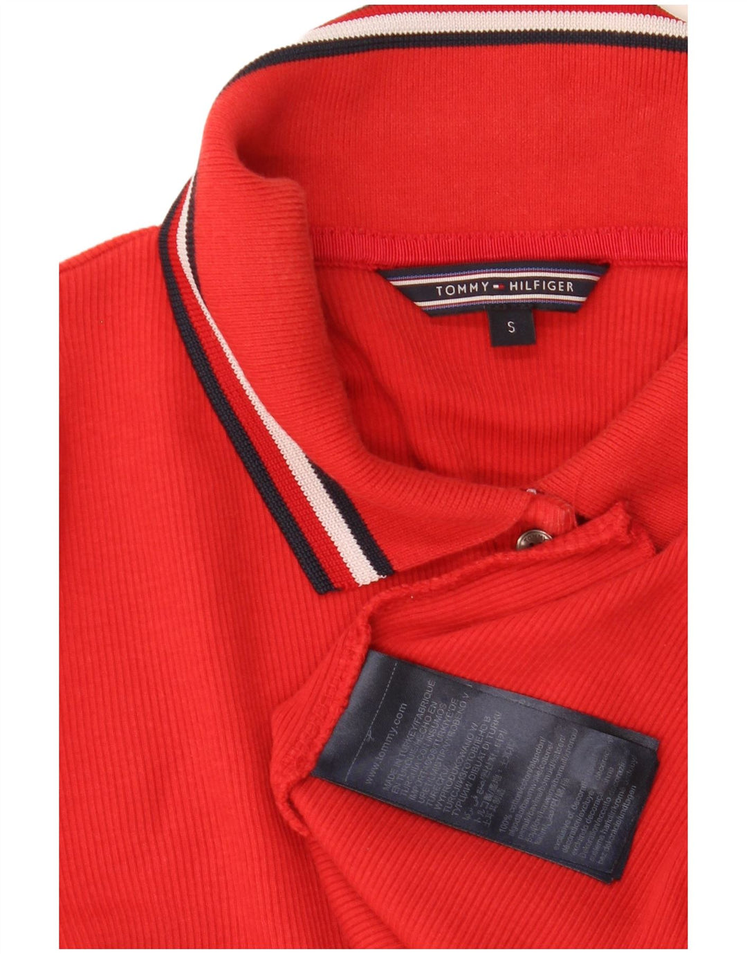 Polo da donna Tommy Hilfiger UK 8 piccola rossa