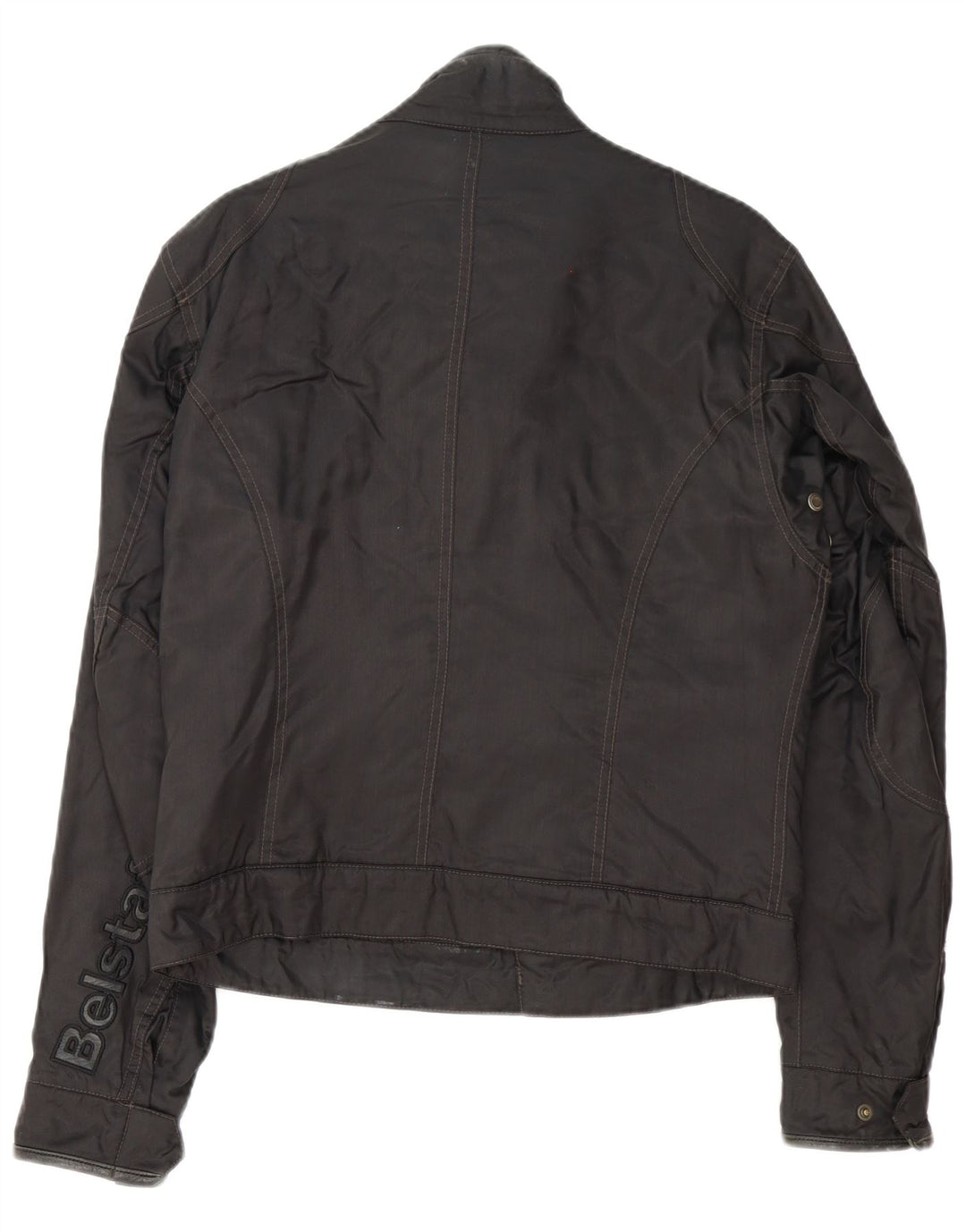 Giacca da corsa grafica da uomo Belstaff UK 38 nylon nero medio
