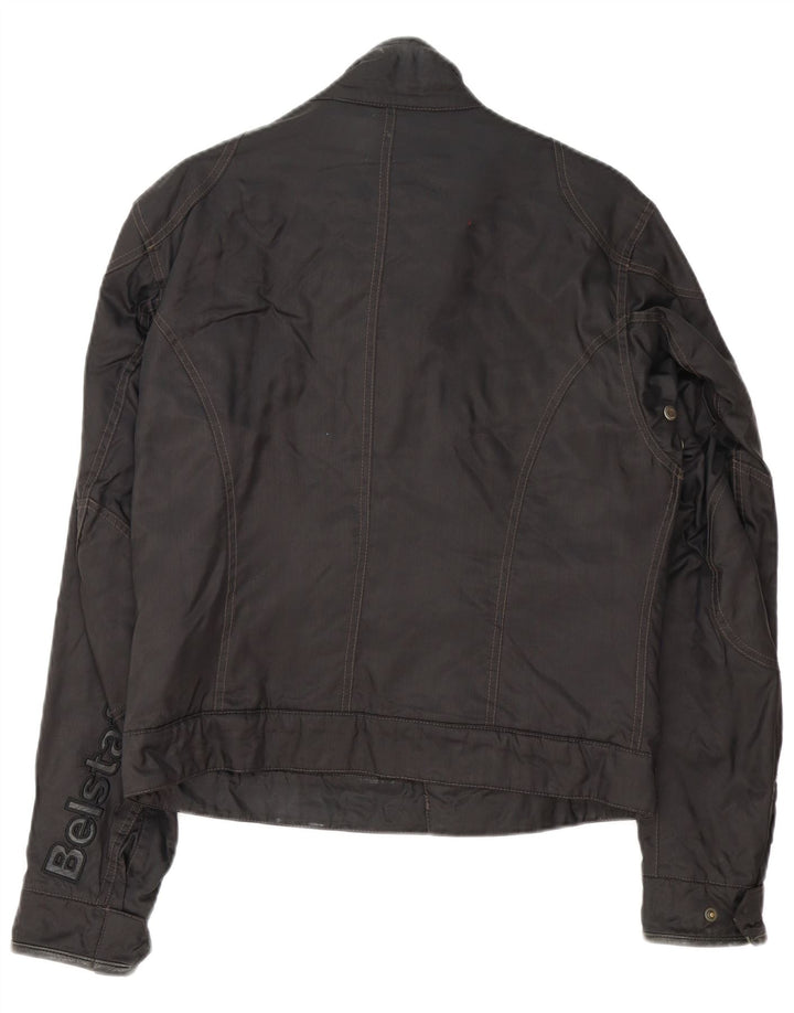 Giacca da corsa grafica da uomo Belstaff UK 38 nylon nero medio