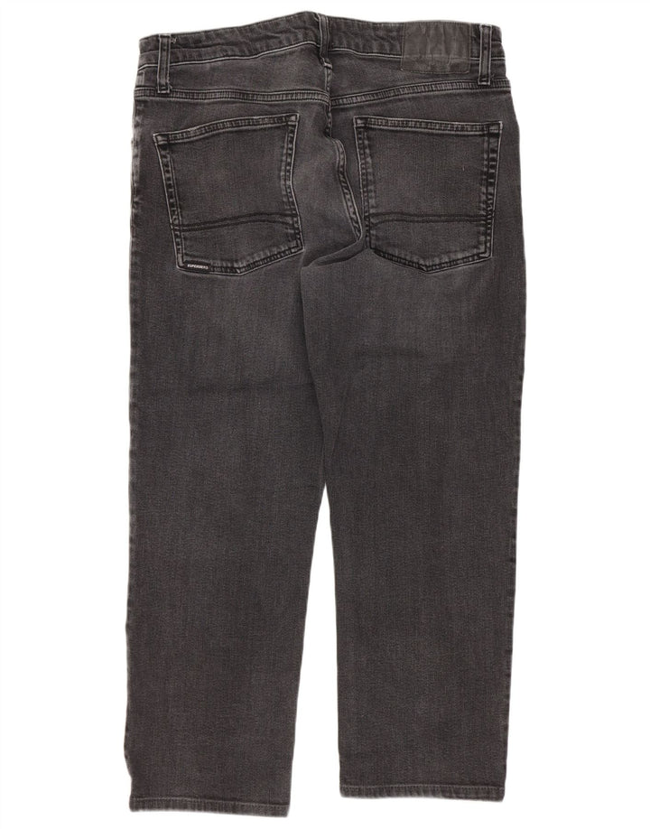 Jeans corti da uomo Superdry W34 L24 cotone nero