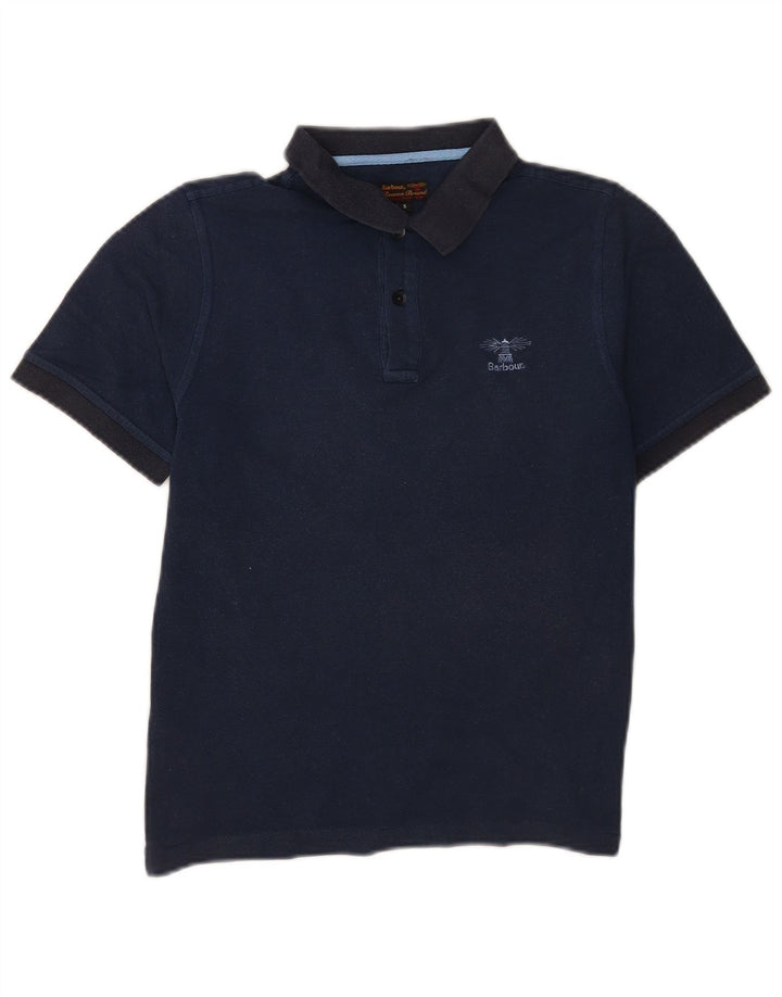 Polo da uomo Barbour piccola blu navy