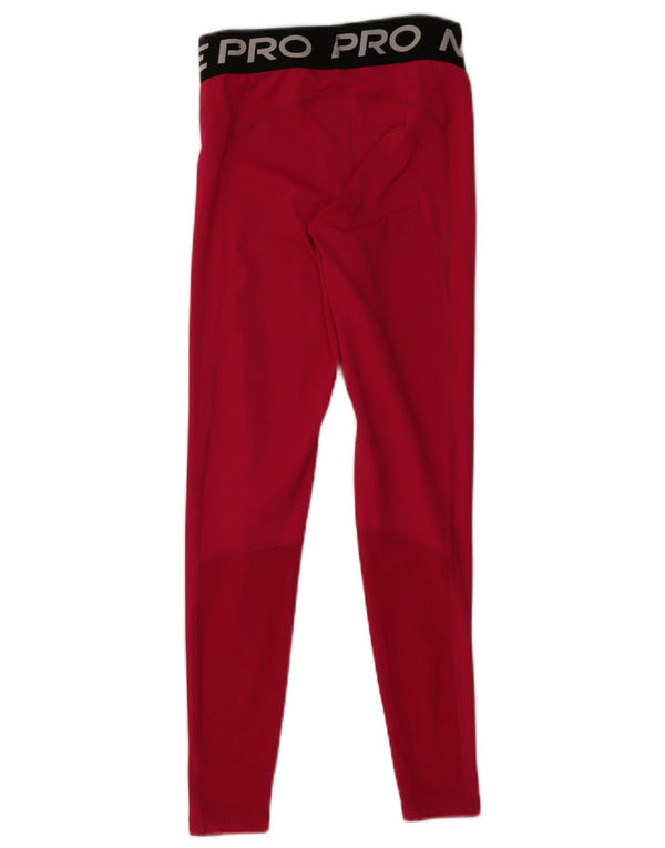 Leggings grafici NIKE da donna Dri Fit UK 8 Small Pink Colourblock