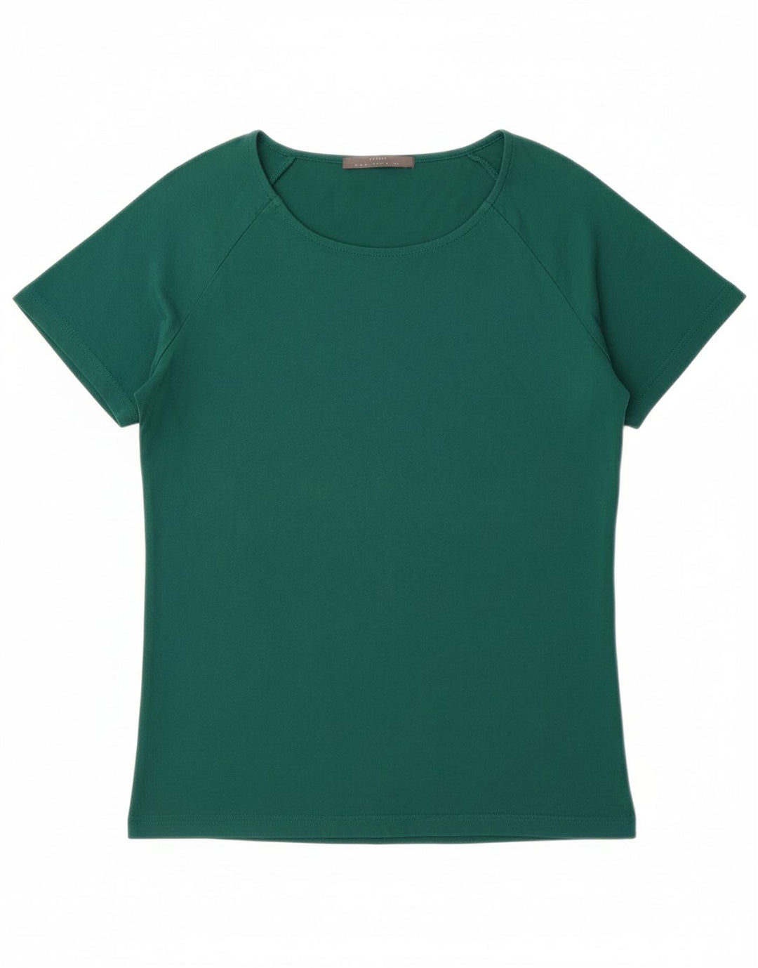 LES COPAINS Womens T-Shirt Top IT 40 Small Green Cotton