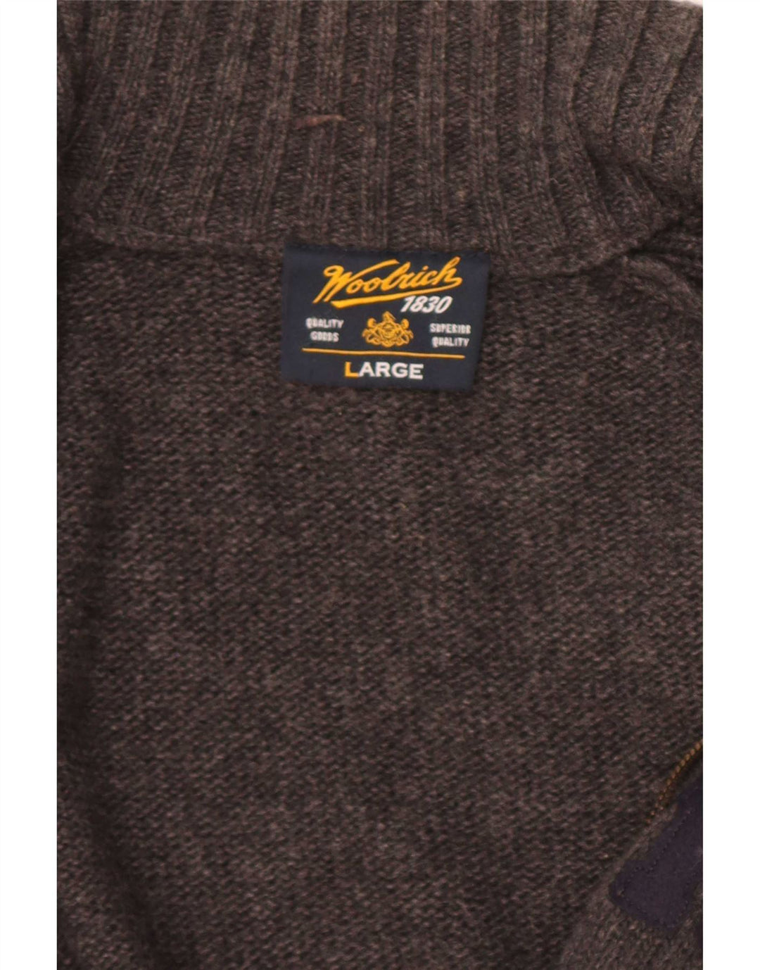 Maglione cardigan grafico da uomo Woolrich grande grigio