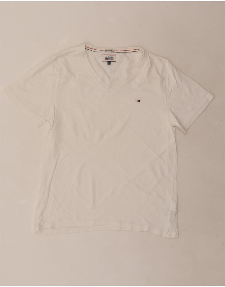 T-shirt da uomo Tommy Hilfiger Top in cotone bianco medio